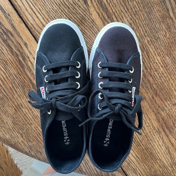 2970 Platform Sneakers - Black Superga Size 36 - Picture 7 of 10